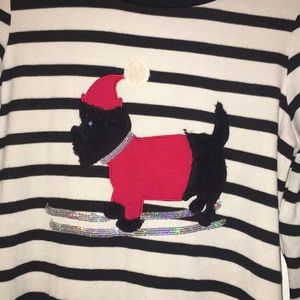 French Laundry Scottie Dog skiing